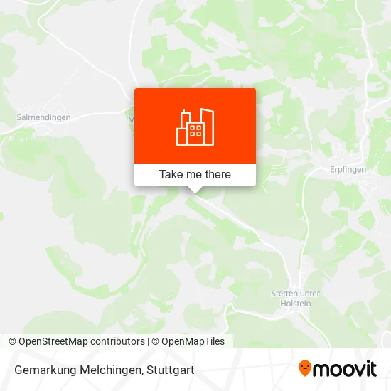 Карта Gemarkung Melchingen
