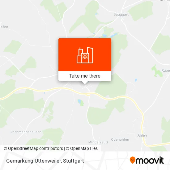 Карта Gemarkung Uttenweiler