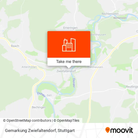 Карта Gemarkung Zwiefaltendorf
