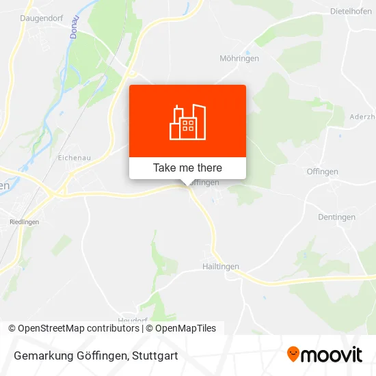 Карта Gemarkung Göffingen