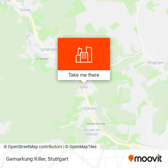 Карта Gemarkung Killer