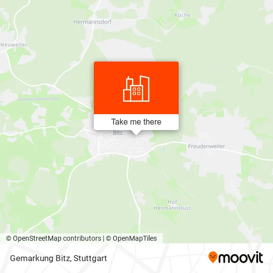 Карта Gemarkung Bitz