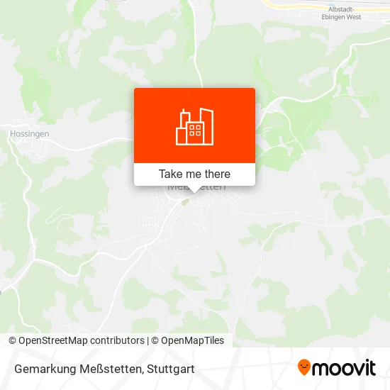 Карта Gemarkung Meßstetten