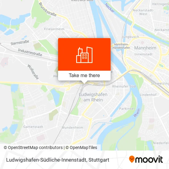 Карта Ludwigshafen-Südliche-Innenstadt