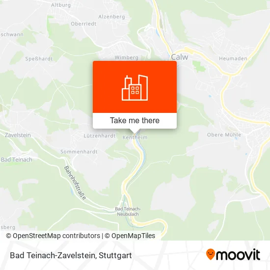 Карта Bad Teinach-Zavelstein
