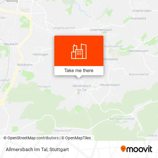 Allmersbach Im Tal map