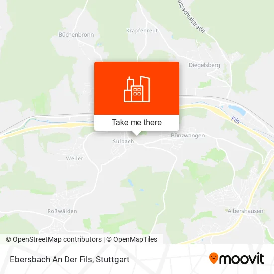 Ebersbach An Der Fils map