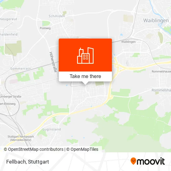 Карта Fellbach