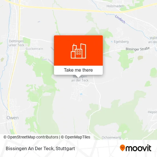Карта Bissingen An Der Teck