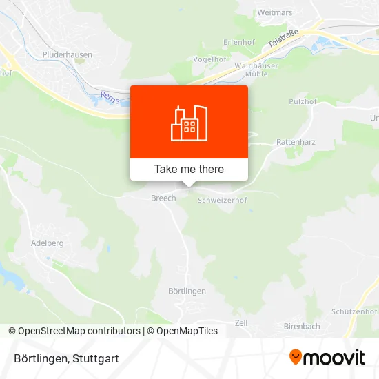 Карта Börtlingen