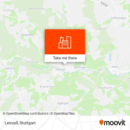 Leinzell map