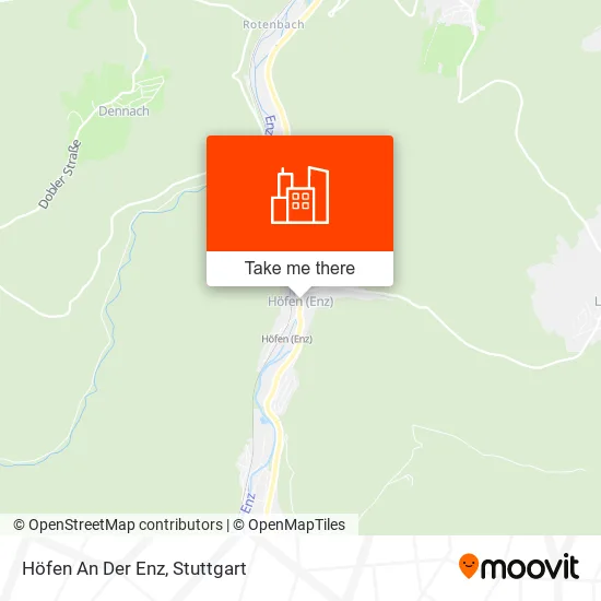 Карта Höfen An Der Enz