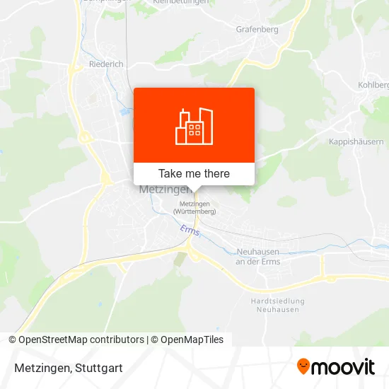 Metzingen map