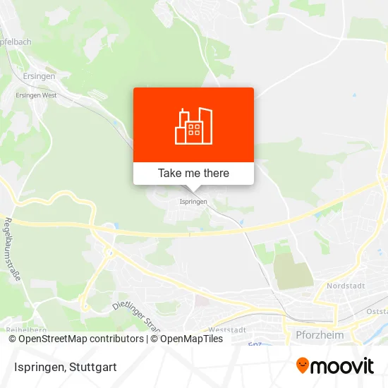 Карта Ispringen