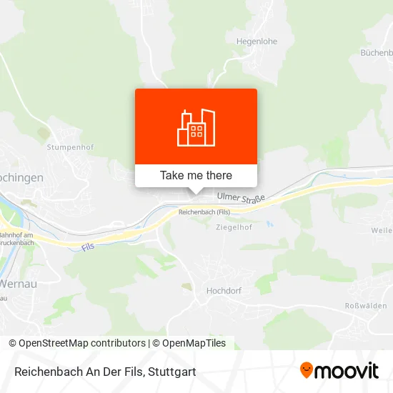 Reichenbach An Der Fils map