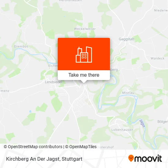 Карта Kirchberg An Der Jagst