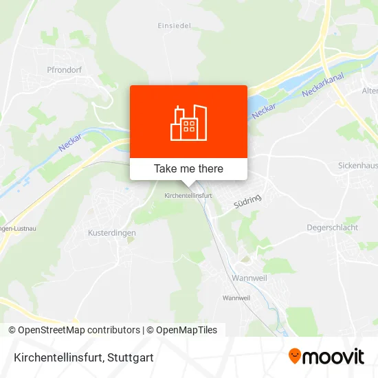 Карта Kirchentellinsfurt