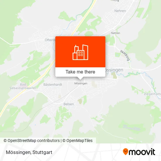 Mössingen map