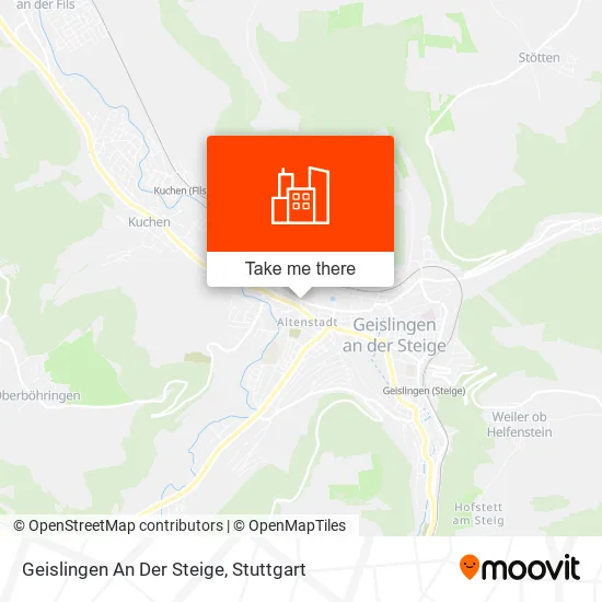 Карта Geislingen An Der Steige