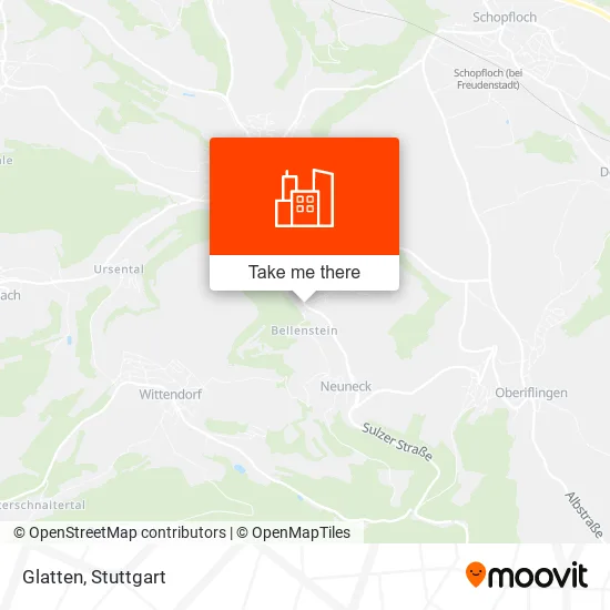Glatten map