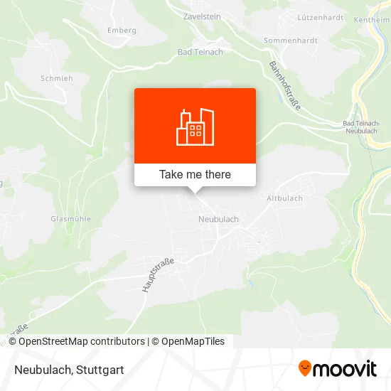 Карта Neubulach