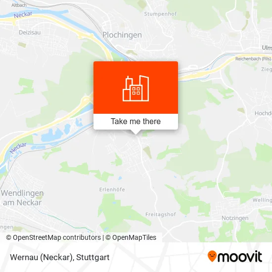 Карта Wernau (Neckar)