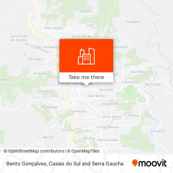 Bento Gonçalves map
