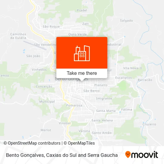 Bento Gonçalves map