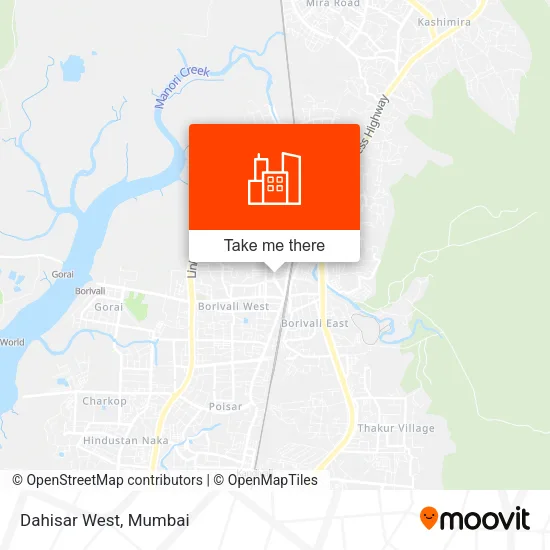 Dahisar West map