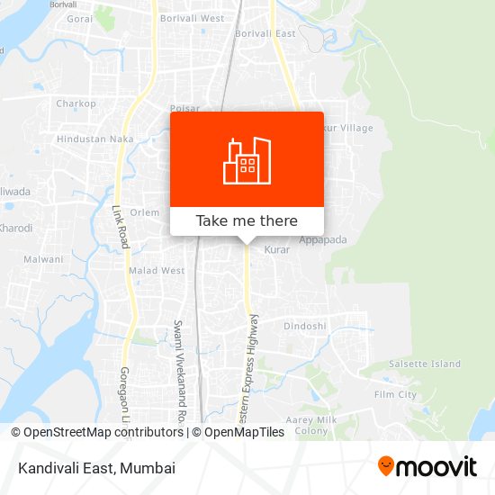 Kandivali East map