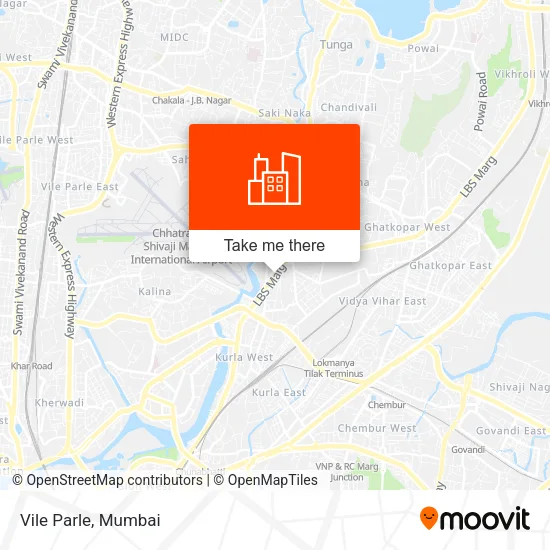 Vile Parle map