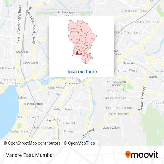 Vandre East map