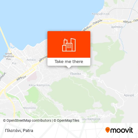 Πλατάνι map