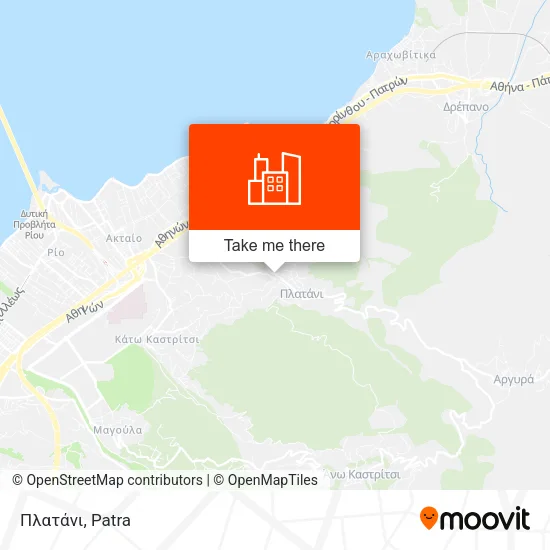 Πλατάνι map