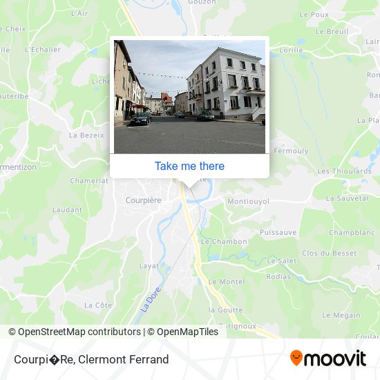 Courpi�Re map