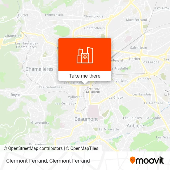 Clermont-Ferrand map
