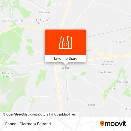 Gannat map