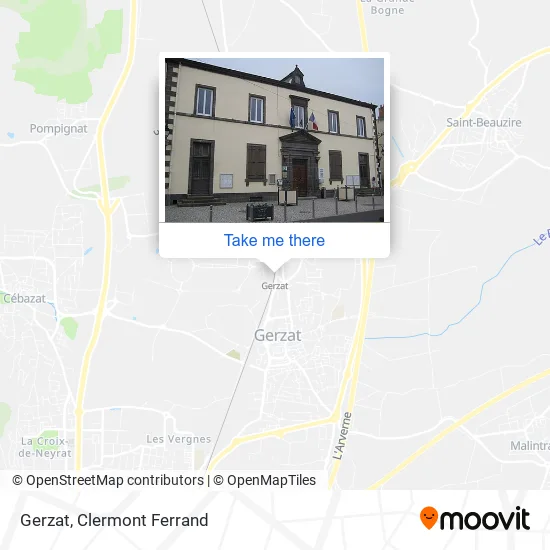 Gerzat map