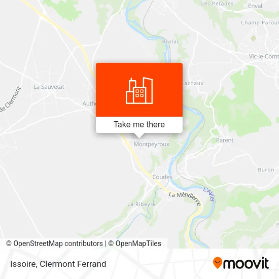 Issoire map
