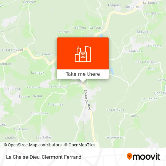 La Chaise-Dieu map