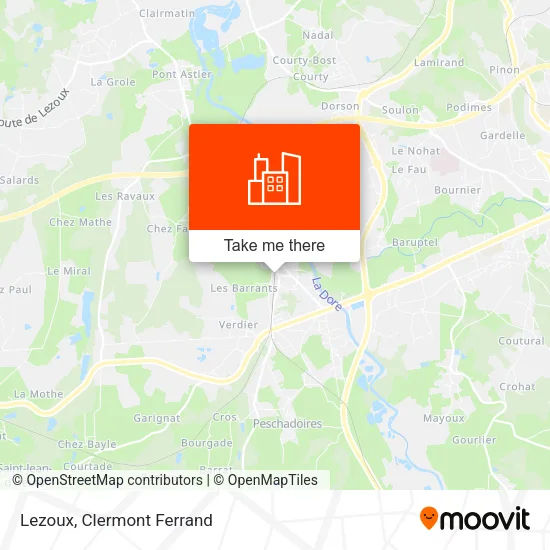 Lezoux map