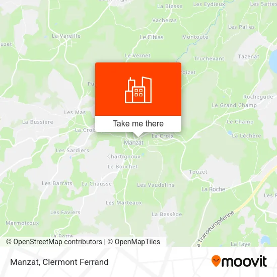 Manzat map