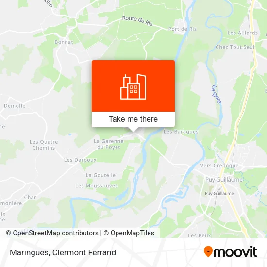 Maringues map