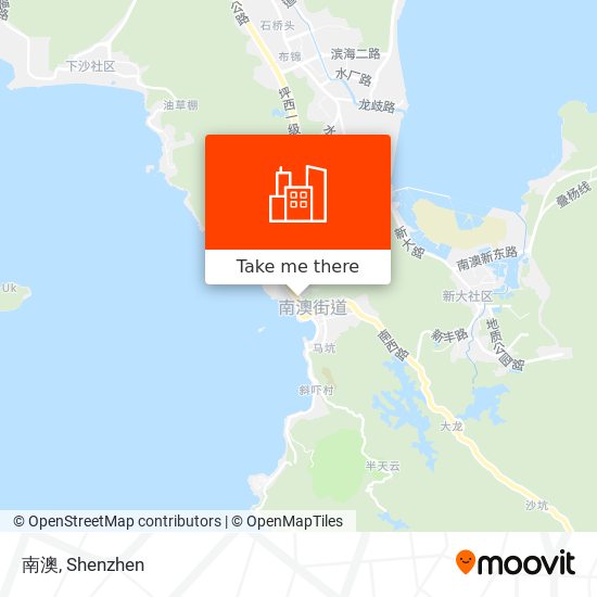 南澳 map