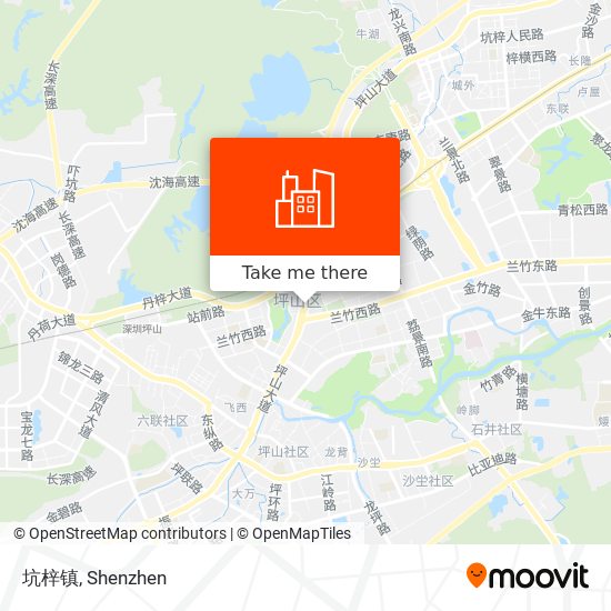 坑梓镇 map