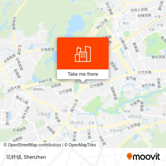 坑梓镇 map
