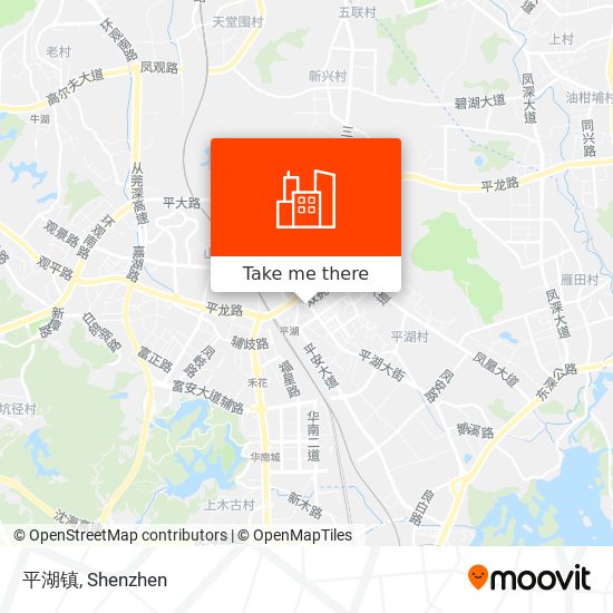 平湖镇 map