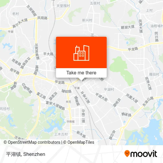 平湖镇 map
