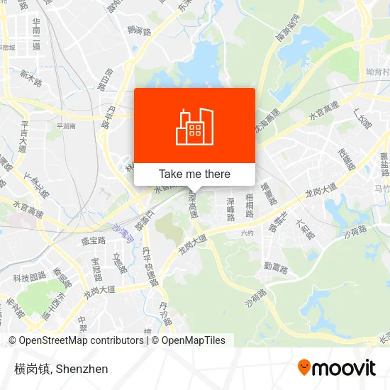 横岗镇 map