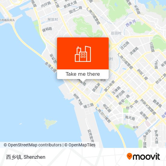 西乡镇 map